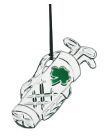 Galway Irish Crystal Golf Bag Christmas Tree Ornament Galway Irish Crystal Golf Bag Christmas Tree Ornament