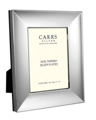 Carrs Blake Silver Plated Photo Frame Black Wood Back 15 x 10 cm Photo Frames image