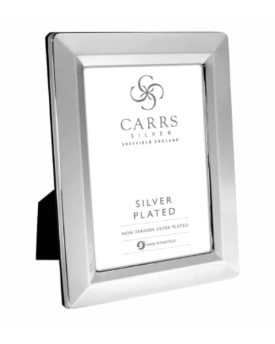 Carrs Milton Silver Plated Photo Frame Black Wood Back 25 x 20cm image