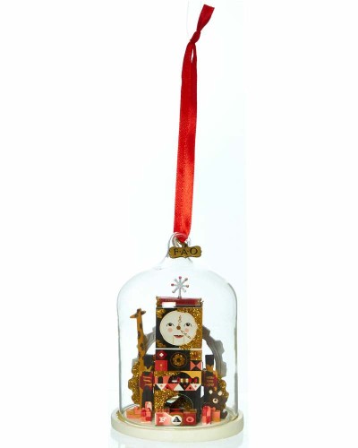 FAO Schwarz Return to Wonder Glass Cloche Clock Tower Ornament Christmas Decorations, Brand New , Christmas All, Christmas Decorations, FAO Schwarz products image