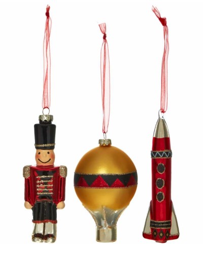 FAO Schwarz 3 Decorative Holiday Ornaments image