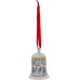 Hutschenreuther Porcelain Bell Christmas Tree Ornament Winter Pleasures 2018 image