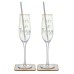 The Leonardo Collection Lets Get Fizzy Flutes Set of 2 Brand New , Christmas Gifts, Wedding Gifts, Leonardo Collection, Glassware image