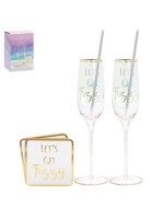 The Leonardo Collection Lets Get Fizzy Flutes Set of 2