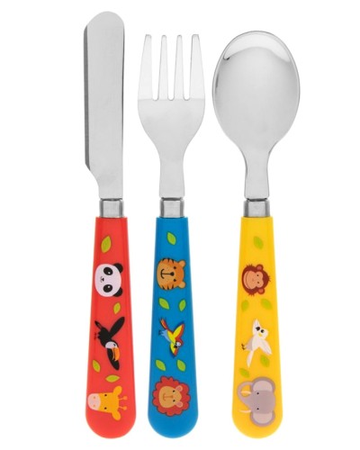 The Leonardo Collection Zoo Animals 3pc Cutlery Set image