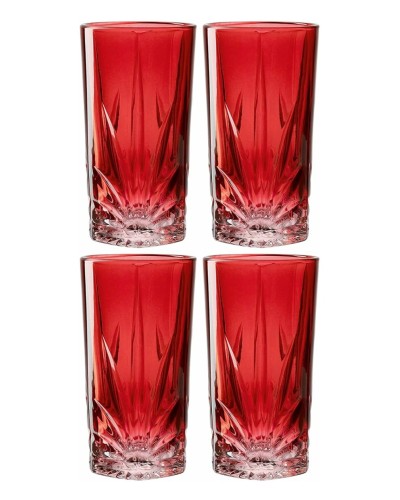 Showing image for The Leonardo Collection Capri Red Tumbler set of 4 The Leonardo Collection Capri Red Tumbler set of 4 image