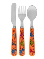 The Leonardo Collection Dinosaur 3pc Cutlery Set