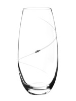 Portmeirion Auris Clear Barrel Shape Swarovski Crystal Vase