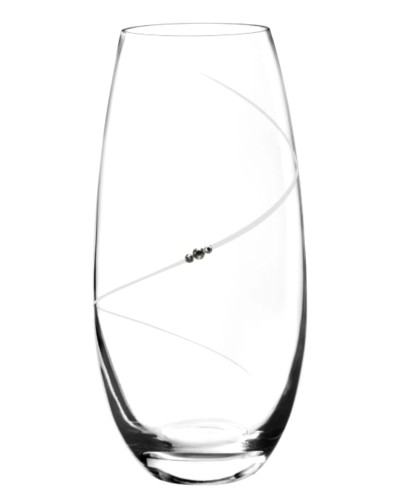 Portmeirion Auris Clear Barrel Shape Swarovski Crystal Vase image