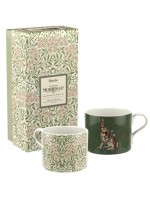 Spode The Original Morris & Co Forest Hare & Michaelmas Daisy Set of 2 Mugs 