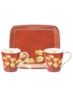 Portmeirion Moulin Rouge 3pc Mug and Tray Set