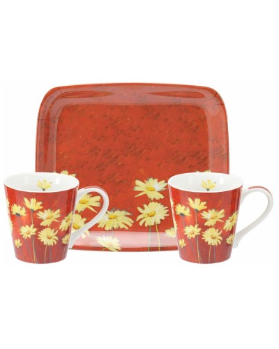 Portmeirion Moulin Rouge 3pc Mug and Tray Set image