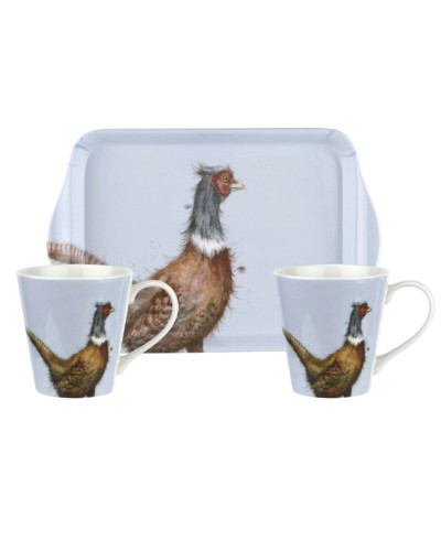 Portmeirion Pimpernel Wrendale Designs Pheasant 3pc Mug and Tray Set Tableware, Portmeirion, Portmeirion , Homewares, Brand New , Christmas All, Christmas Gifts, mugs image