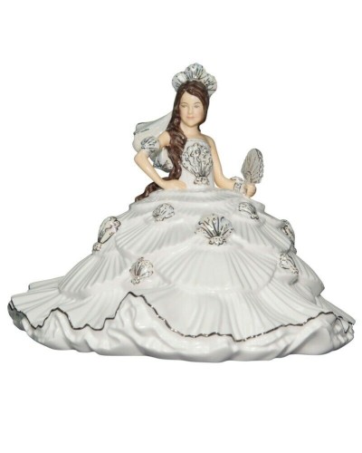 English Ladies Co. Gypsy Fantasy White Dress Brunett Figurine image