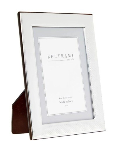 Beltrami Juta Silver Plated Wood Backed Photo Frame 10 x 15 cm Homewares, Brand New , Christmas Gifts, Wedding Gifts, Photo Frames image