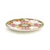 Baci Milano Cosy Xmas Gold Tone Gilded Multicoloured Porcelain Plate 21cm image