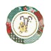 Baci Milano Tartan Multicoloured Gingerbread Man Porcelain Plate 21cm Tableware, Collectors Plates, Brand New , Christmas All, Christmas Decorations, Christmas Gifts, Baci Milano image