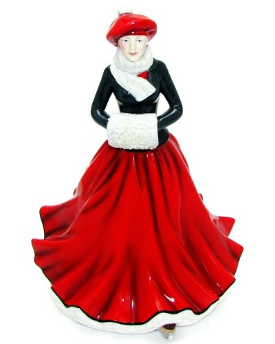 Royal Doulton Festive Skating Christmas Day 2014 Pretty Ladies Figurine HN5674 Royal Doulton, Figurines & Collectables, Royal Doulton, Brand New image