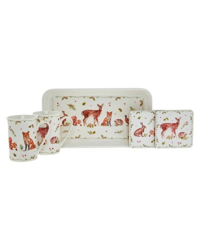 The Leonardo Collection Winter Forest Jennifer Rose Gallery 5pc set Tableware, Homewares, Brand New , Christmas Gifts, Wedding Gifts, mugs, Leonardo Collection image