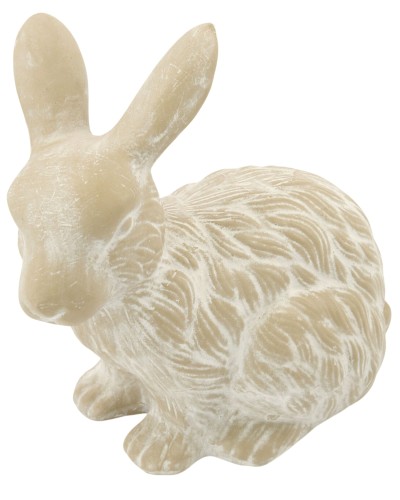 Showing image for Terracotta Beige and White Rabbit Figurine Terracotta Beige and White Rabbit Figurine image