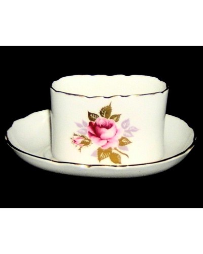 Aynsley English Rose Fine Bone China Trinket Pot & Saucer image