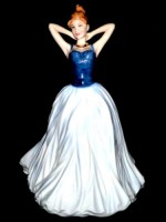 Royal Doulton Finishing Touch Classics In Vogue Ladies Figurine HN4329 Royal Doulton Finishing Touch Classics In Vogue Ladies Figurine HN4329