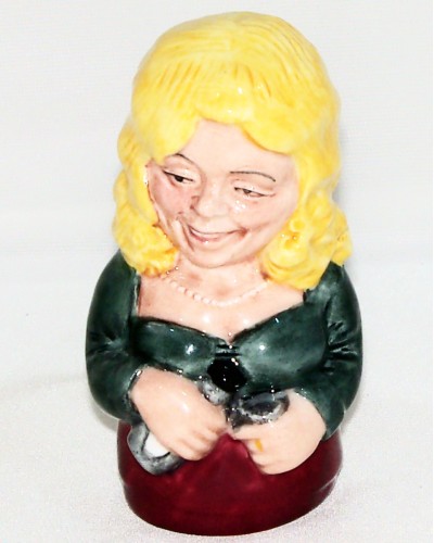 Royal Doulton Betty Bitters The Barmaid Doultonvile Candle Snuffer D7190 Royal Doulton, Royal Doulton Character Toby Jugs, Figurines & Collectables, Royal Doulton, Pre Owned image