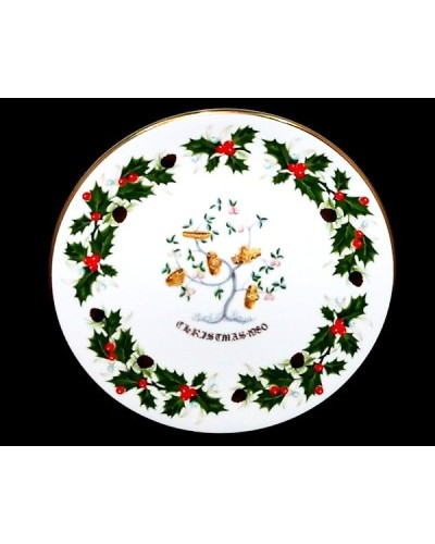 Royal Grafton Five Gold Rings Twelve Days of Christmas Plate 1980 image
