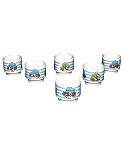 Showing image for 6 Mackintosh Toffee & Mallow Hornsea Pottery Vintage Egg Cups 6 Mackintosh Toffee & Mallow Hornsea Pottery Vintage Egg Cups image