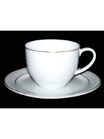 Noritake Arctic Gold Tea Cup & Saucer 4001
