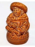 Sadler Mexican Brown Treacle Glazed Coffee Storage Canister Sadler Mexican Brown Treacle Glazed Coffee Storage Canister