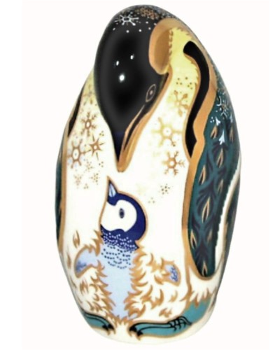 Showing image for Royal Crown Derby Penguin & Chick Paperweight Gold Stopper Royal Crown Derby Penguin & Chick Paperweight Gold Stopper image